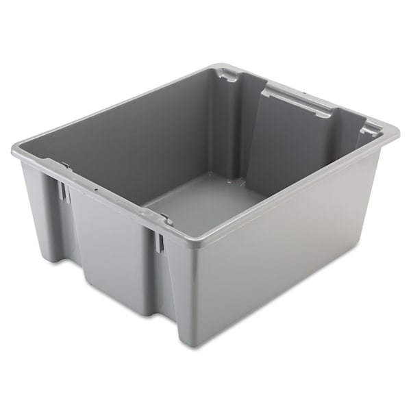 Rubbermaid Commercial Pallet Storage Container, 19 gal, 23-1/2 in W x 10 in H, Gray, High-Density Polyethylene (HDPE) FG173100GRAY - main